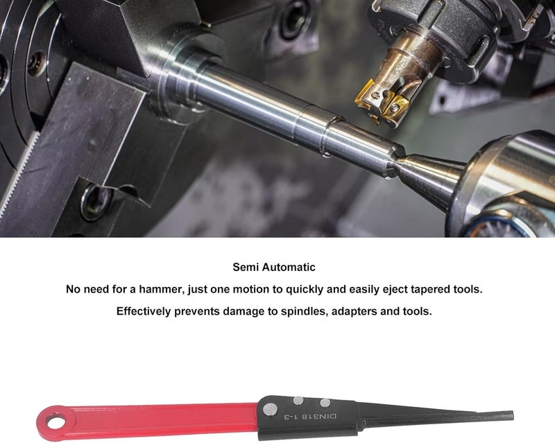 BusoTh Morse Taper Drift Key Tool, Morse Taper Ejector Drift Key, MT1 MT2 MT3 Semi Automatic, Excellent 42CrMo Alloy Steel Material, Multifunctional, Compact and Portable,Wide Application - Image 2